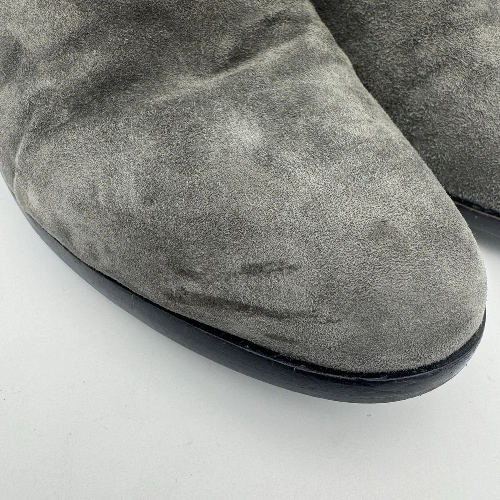 Sam Edelman Shoes Women's 6.5M Gray Petty‎ Ankle Boots Suede Side Zipper